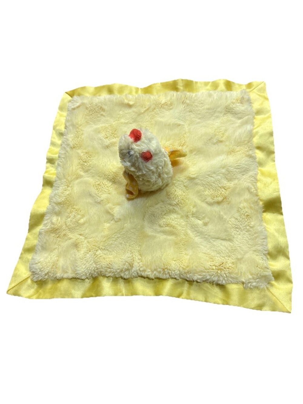 Target Cloud Island Yellow Chicken Lovey 13" Plush Baby Toy Satin Blanket 2022